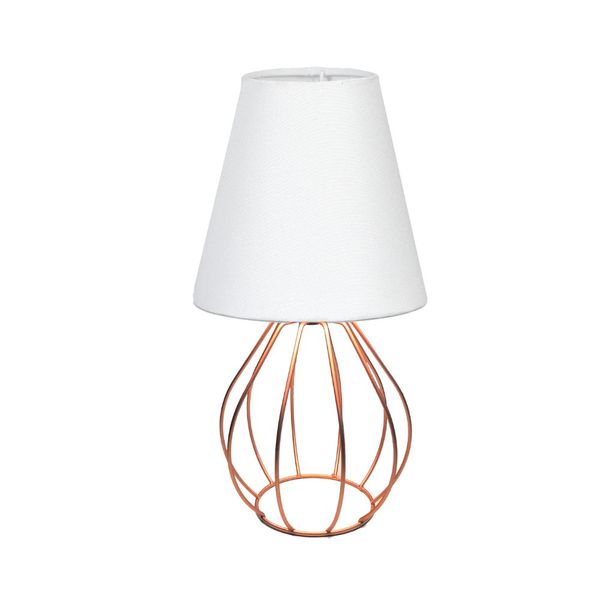 Abajur Aramado 5004 Cobre E Branco Lux House